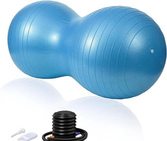 Ballon De Yoga En Forme De Cacahuète - 35x18 Pouces - Anti-éclatement - Idéal Grossesse & Fitness à La Maison - 7