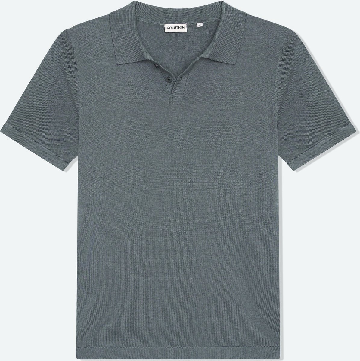 Solution Clothing Purdy - Casual Poloshirt - Regular Fit - Knoopsluiting - Volwassenen - Heren - Mannen - Blauw - L - L - Solution Clothing
