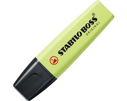 STABILO BOSS ORIGINAL - Markeerstift - Pastel - Snufje Limoen - Doos 10 Stuks
