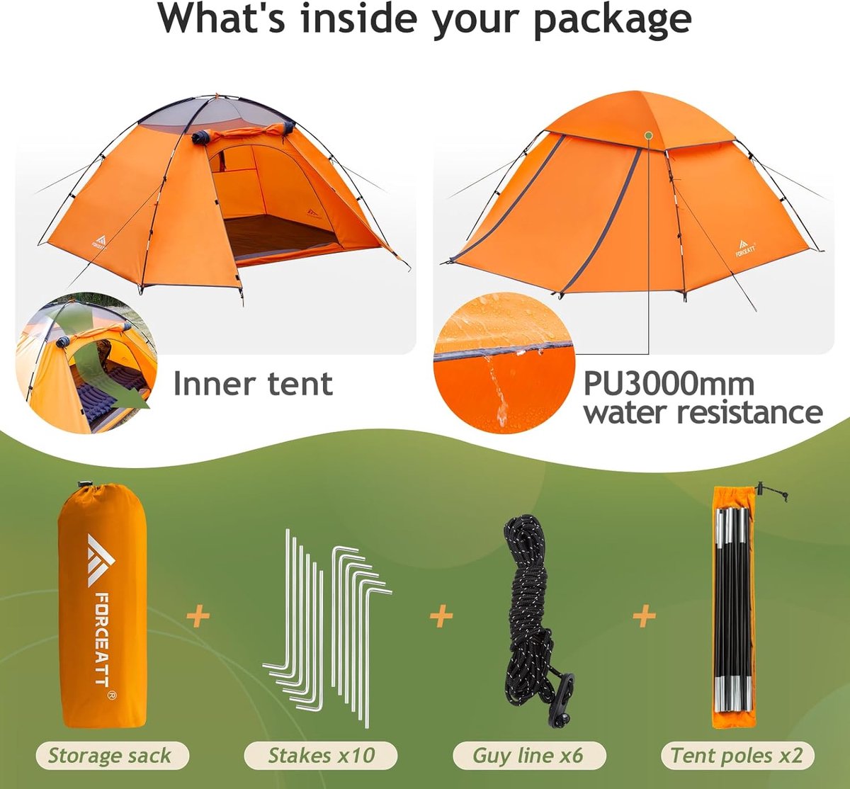 Tente de camping/tente de camping absolument waterproof et légère avec