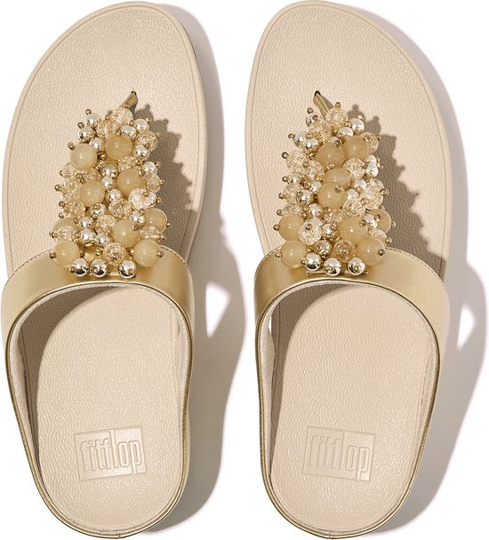 FitFlop Fino Bauble-Bead Toe-Post Sandales OR - Taille 41