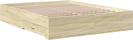 vidaXL-Bedframe-met-lades-bewerkt-hout-sonoma-eikenkleurig-160x200-cm