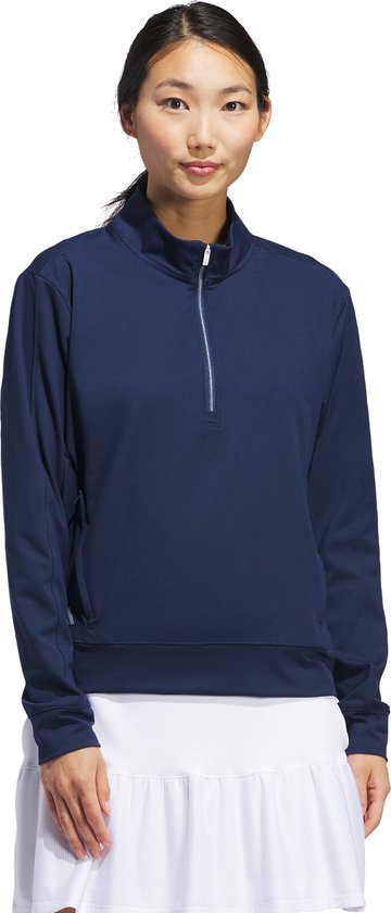 adidas Performance Ultimate365 Layering Sweater met Halflange Rits - Dames - Blauw- XS