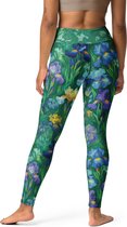 Vincent van Gogh 'Irissen' ("Irises") Beroemde Schilderij Yoga Leggings | Premium Kunst Yoga Legging Dames | XS