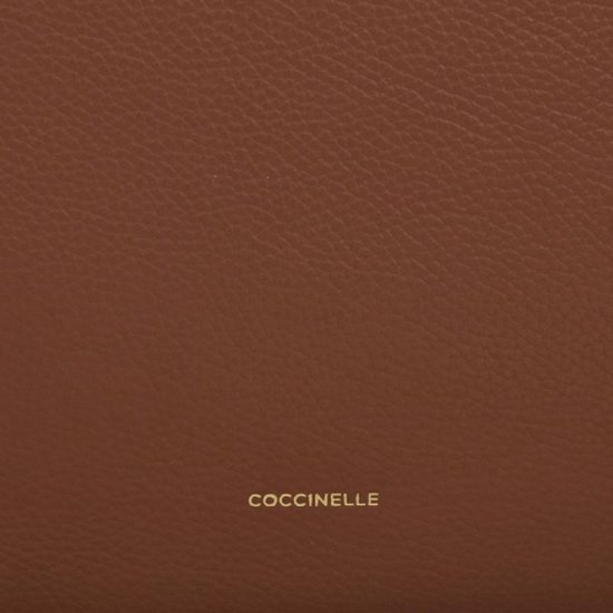 COCCINELLE Cuir Sac à épaule Priscilla Handbag Grained Leather Brule Terracotta