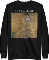 Gustav Klimt 'Portret van Adele Bloch-Bauer I' ("Portrait of Adele Bloch-Bauer I") Beroemd Schilderij Sweatshirt | Unisex Premium Sweatshirt | Zwart | S