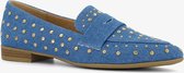 Blue Box dames loafers denim met studs - Blauw - Maat 38