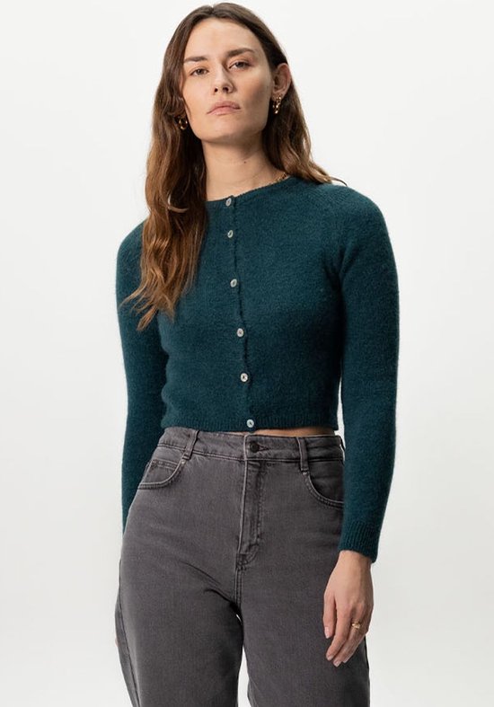 Gebreid vest met knopen - WIT - Kiabi - 22.00