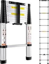 Bol.com Telescopische Ladder - Ladder - Trapladder - Vouwladder - 3.2 Meter Max Lengte - Draagkracht 170 Kg - Compact aanbieding