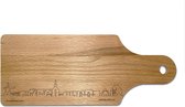 Skyline Borrelplank Moerkapelle - Hapjesplank - Serveerplank - Cadeau Jubilea - Cadeau verjaardag - Cadeau geschenk - Serveren - WoodWideCities