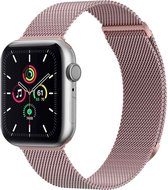 iMoshion Bandje Geschikt voor Apple Watch Bandje Series 1 / 2 / 3 / 4 / 5 / 6 / 7 / 8 / 9 / SE - 38 / 40 / 41 mm Maat S - iMoshion Milanees magnetische band - Roze