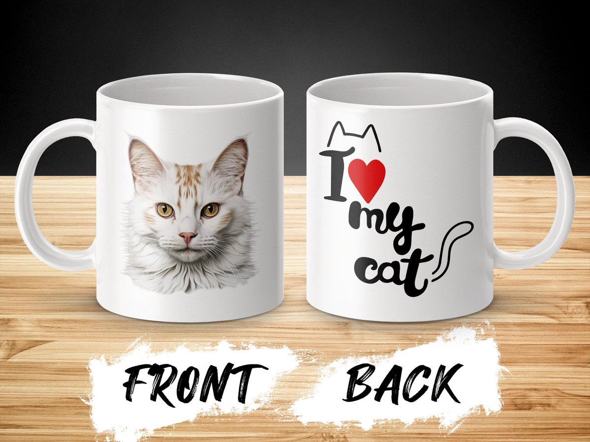Mok Turkish Van cat - kat - I love my cat - cat lovers - katten