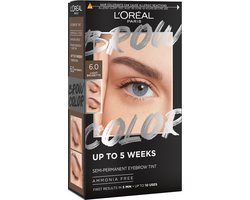 L'Oréal Paris Brow Color wenkbrauwverf - getinte wenkbrauwen tot wel 5 weken* - resultaten na 5 min. - 6.0 Light Brunette - 30 ml