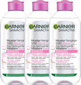 Garnier SkinActive - Micellair Reinigingswater voor de Gevoelige Huid - 3 x 400ml - Voordeelverpakking Micellair Water