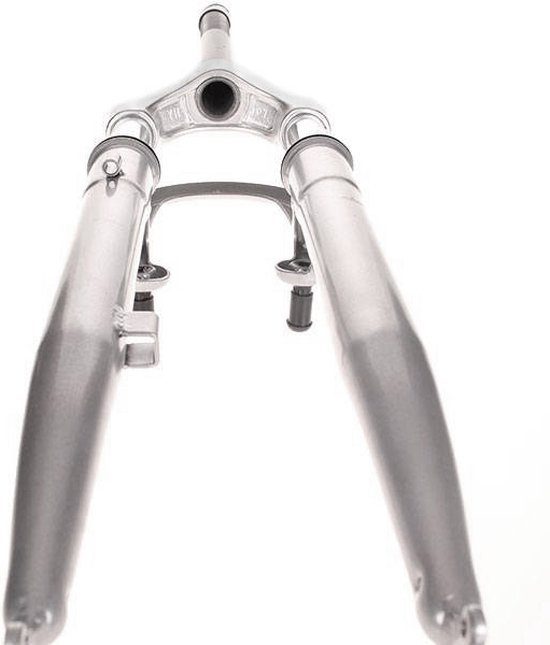 Verende voorvork 28 inch - 1 vorkbuis - V-brake nokken - zilver van Merkloos — afbeelding 4