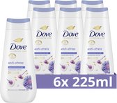 Dove Advanced Care Verzorgende Douchegel - Anti-Stress - 24-uur lang effectieve hydratatie - 6 x 225 ml