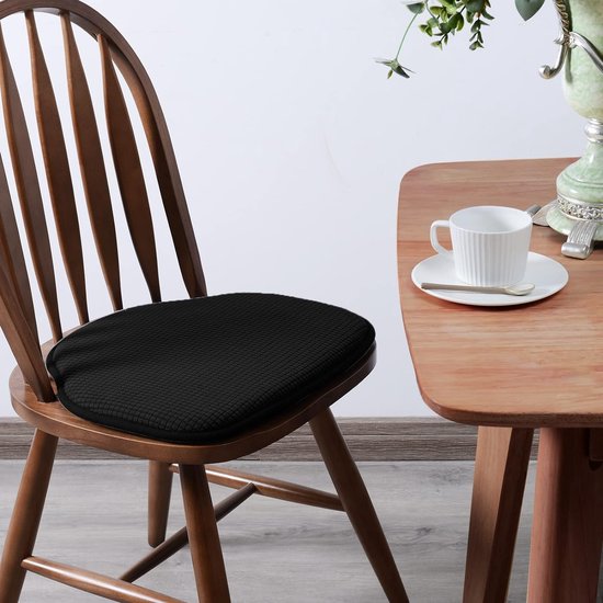 U-vormige Stoelkussens Eetkamerstoelen - Antislip Met Strikken 40x38x8cm (Set Van 2 Of 4 Stuks)