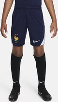 Nike FFF 24/25 Strike Dri-FIT Knit Voetbalshort Kids Blackened Blue Maat 152/158
