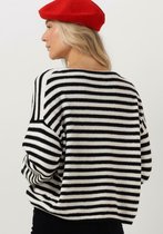 Catwalk Junkie Kn Soft Stripe Truien & vesten Dames - Sweater - Hoodie - Vest- Zwart - Maat 42