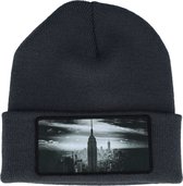 Hatstore- New York Skyscraper Beanie Graphite Grey Cuff - Calza Pennello Cap