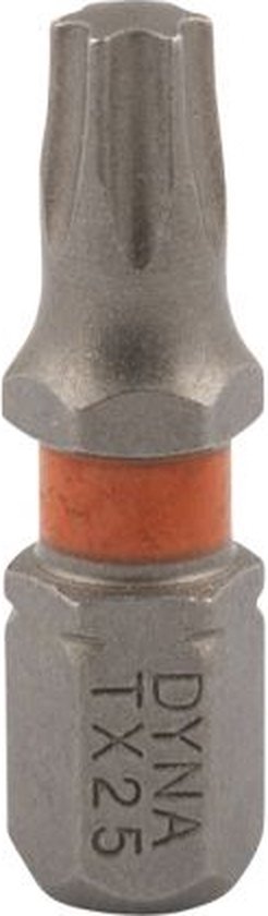 Dynaplus torx TX-25 longueur 25 mm set = 10 pcs orange