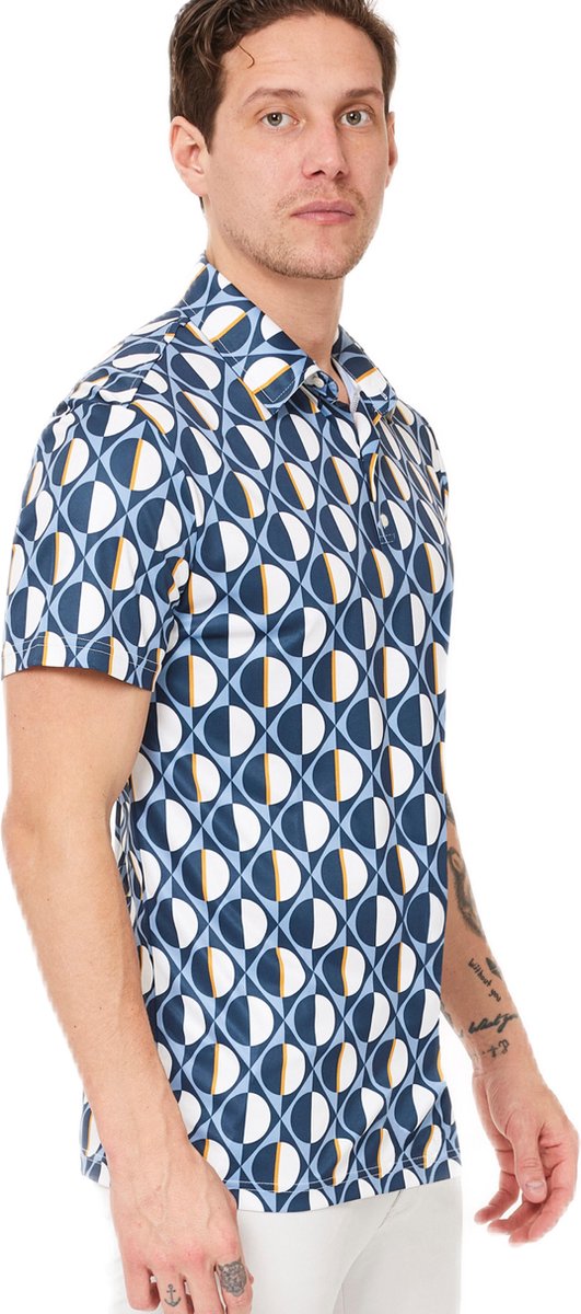 Func Factory mannen Polo blue print maat M van Func Factory — afbeelding 4