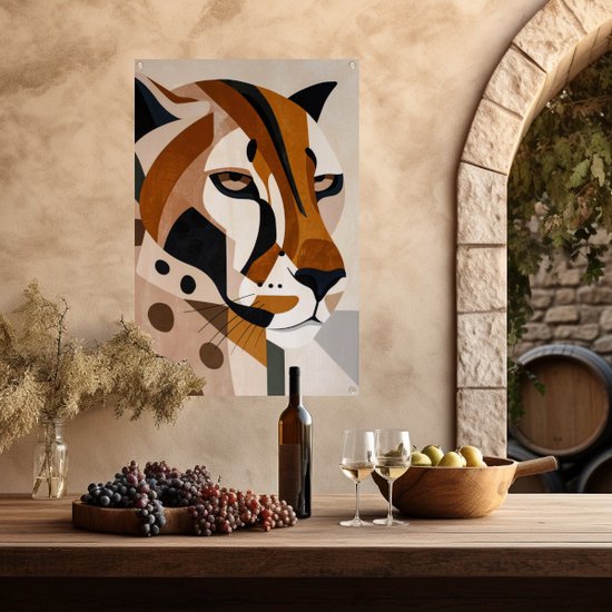 Affiche de jardin léopard - Affiches Animaux - Posters de jardin de jardin Taches - Posters de jardin - Tableaux de jardin - Décoration de Jardin décoration murale affiche de jardin 40x60 cm