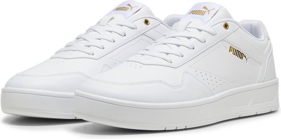 PUMA Court Classic Unisex Sneakers - PUMA White-PUMA Gold - Maat 41