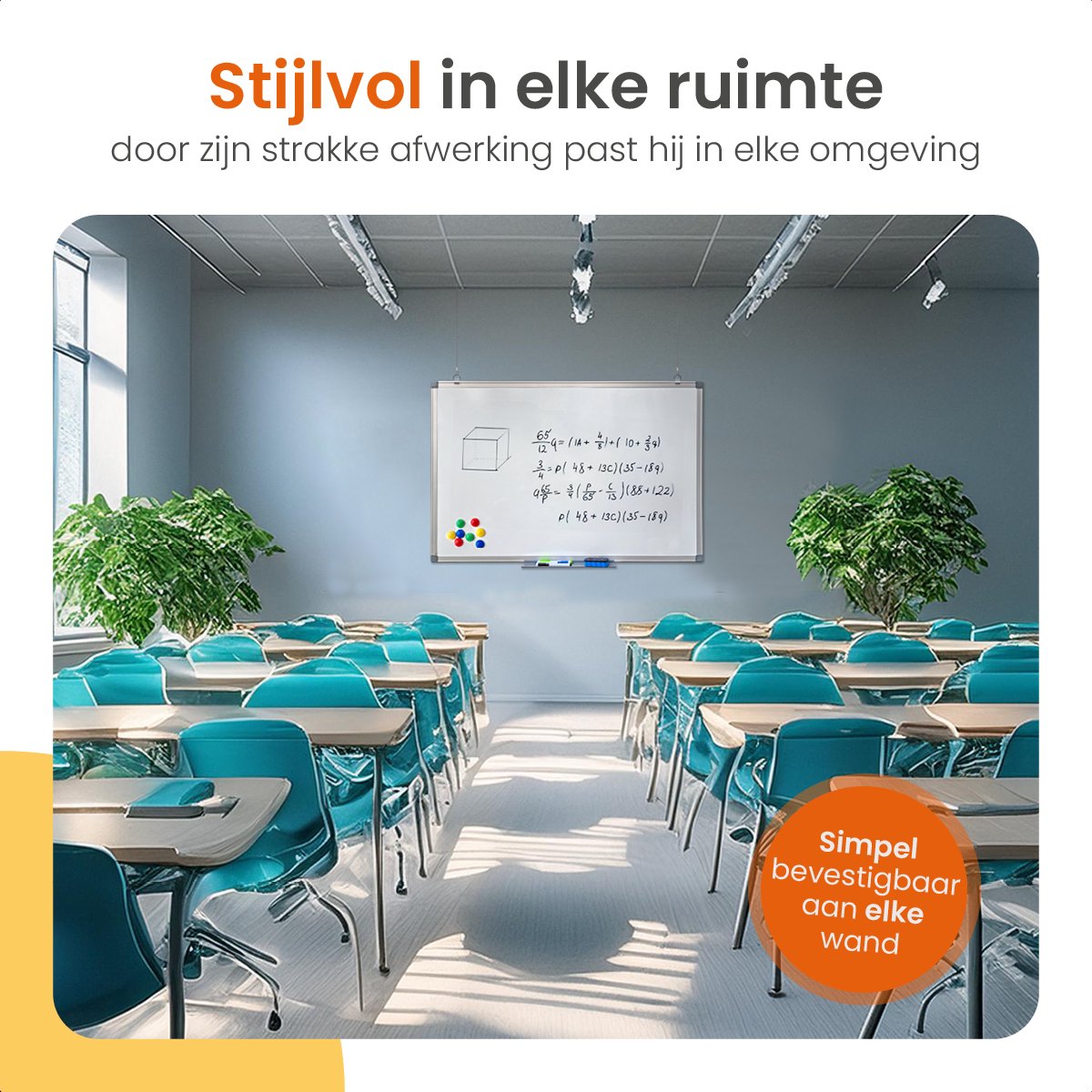 Goliving Whiteboard met Stiften - Magnetisch bord thumbnail 4