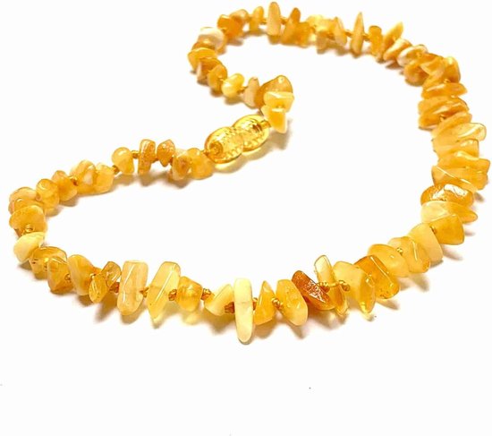 Baby/Kind - Barnsteen ketting - butter - chips 33cm — afbeelding 5