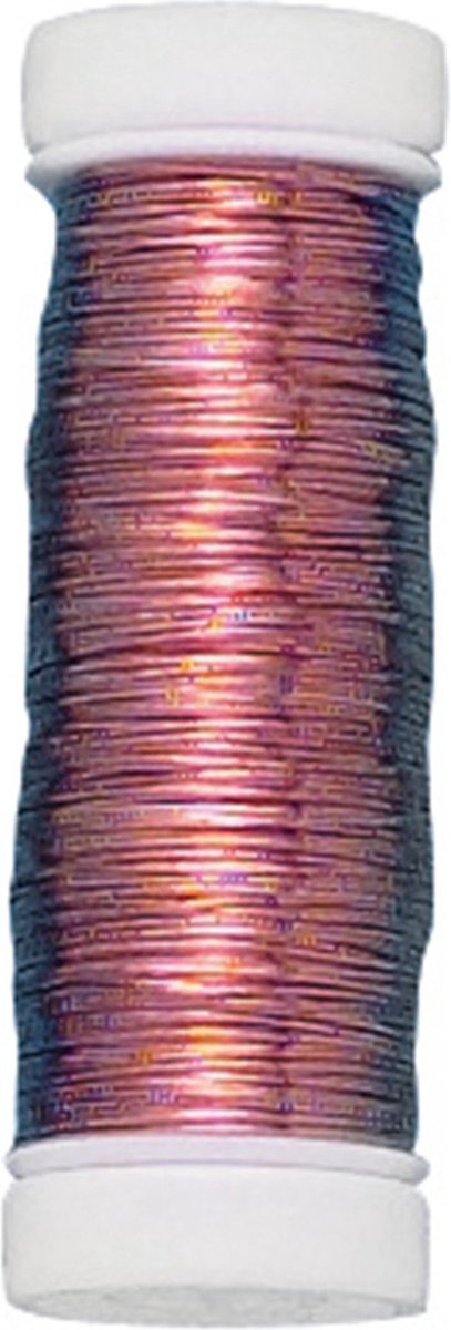 Rayher Bloemendraad of ijzerdraad - koper - 0.4 mm dik - 100 meter snoer - metaaldraad - bindmaterialen