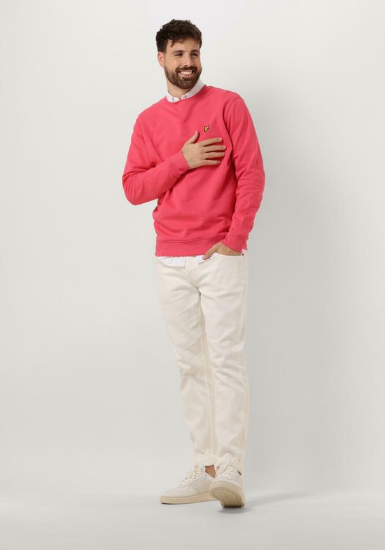 Lyle & Scott Crew Neck Sweatshirt Truien & Vesten Heren - Sweater - Hoodie - Vest- Roze - Maat XXL