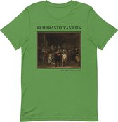 Rembrandt van Rijn 'De Nachtwacht' ("The Night Watch") Beroemd Schilderij T-Shirt | Unisex Klassiek Kunst T-shirt | Leaf | XL
