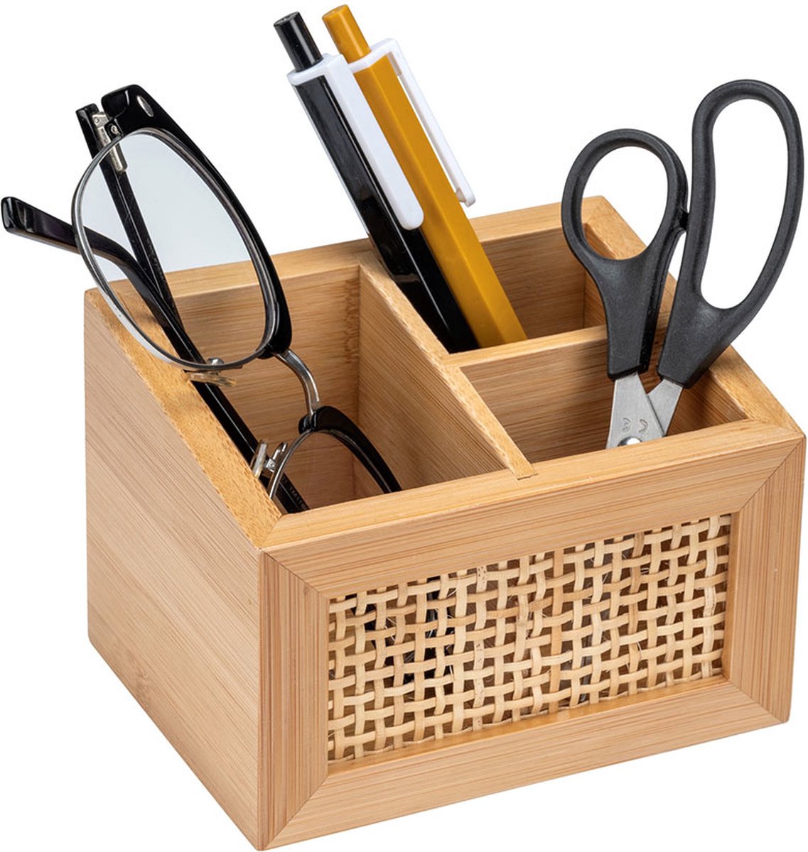 Goedkoopste Wenko Bamboe bakje met lade