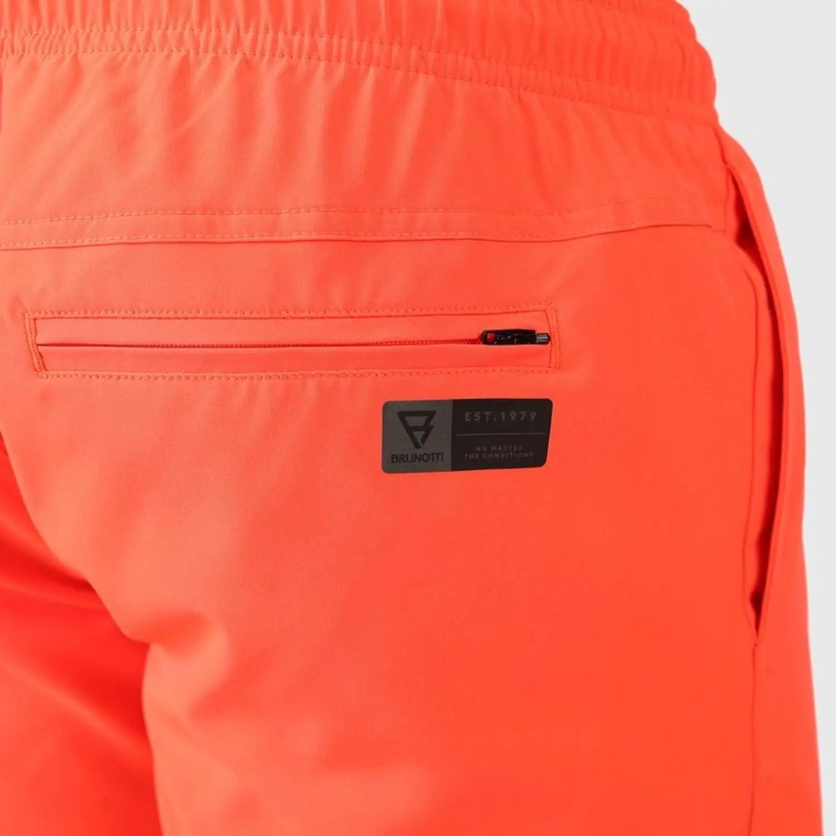 Brunotti Bru - conic Zwembroek Heren - Zwemshort met 4 - Way Stretch - Neon Orange — afbeelding 13