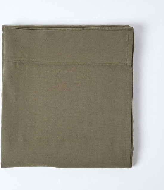 Drap Plat En Lin Lavé Blanc – 230 X 255 Cm, 60% Lin 40% Coton, Souple Et Thermorégulant