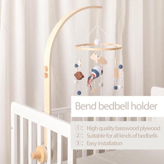 Baby Muziek Mobiel met Afstandsbediening - 108 melodieën - Sterren projector