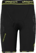 Uhlsport Bionikframe Unpadded Shorts Heren - Zwart / Fluogeel | Maat: S