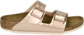 Birkenstock ARIZONA BF METALLIC COPPER - MeisjesSlippersKinderslippers - Kleur: Roze - Maat: 38