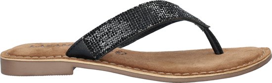 Lazamani dames slipper - Zwart - Maat 37