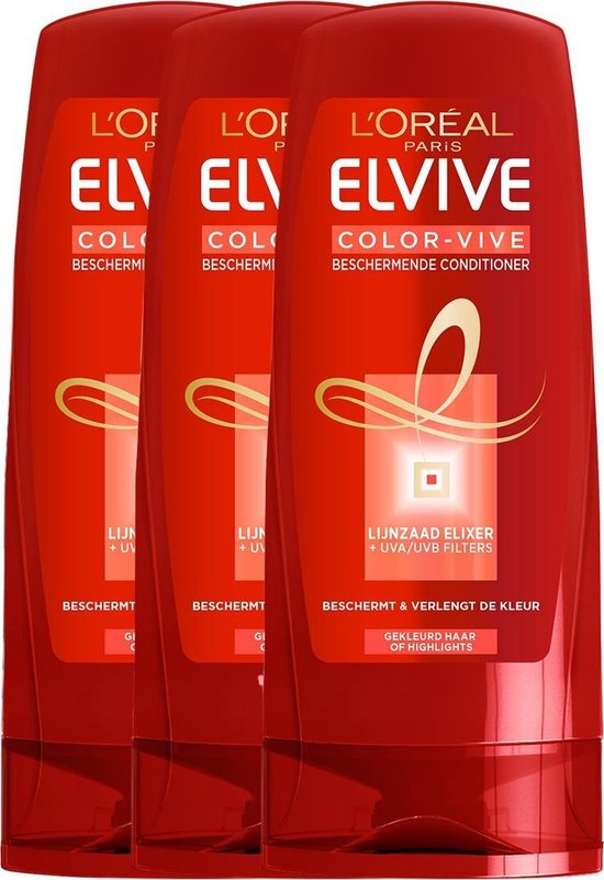 L’Oréal Paris Elvive Color Vive Gekleurd Haar 3 x 200 ml