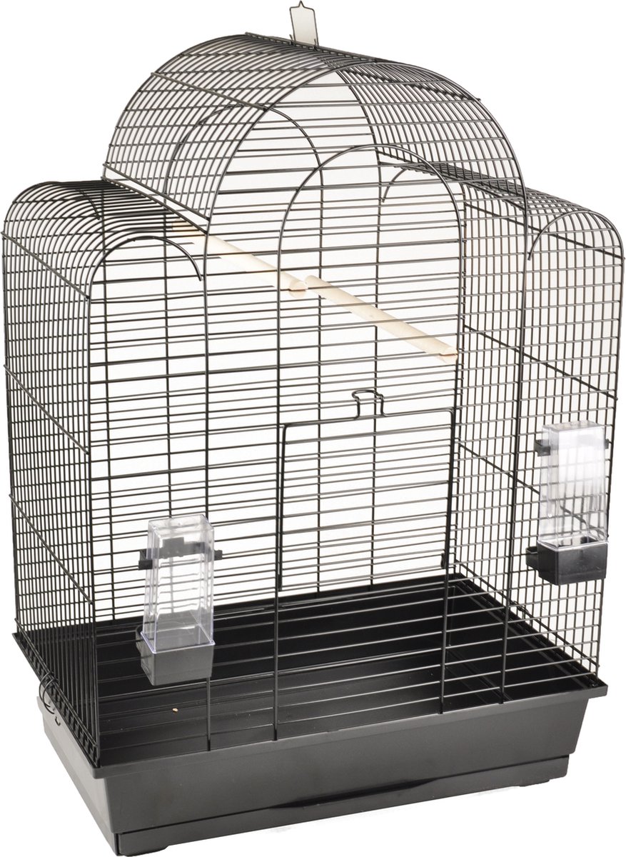 Flamingo Vogelkooi Runa Zwart - Zwart - 54 x 34 x 74.5 cm