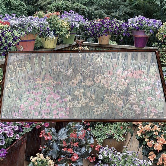 Bâche Imperméable Transparente - WOVTE - 2 X 3m - Anti-pluie, Crème