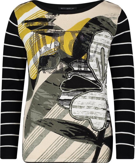 BETTY BARCLAY-Pull--5890 Vert/Noir-Taille 46