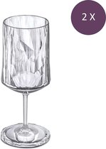 Koziol - Superglas Club No. 04 Verre à Vin 300 ml Set de 2 Pièces Luxe Gris Clair - Thermoplastique - Grijs