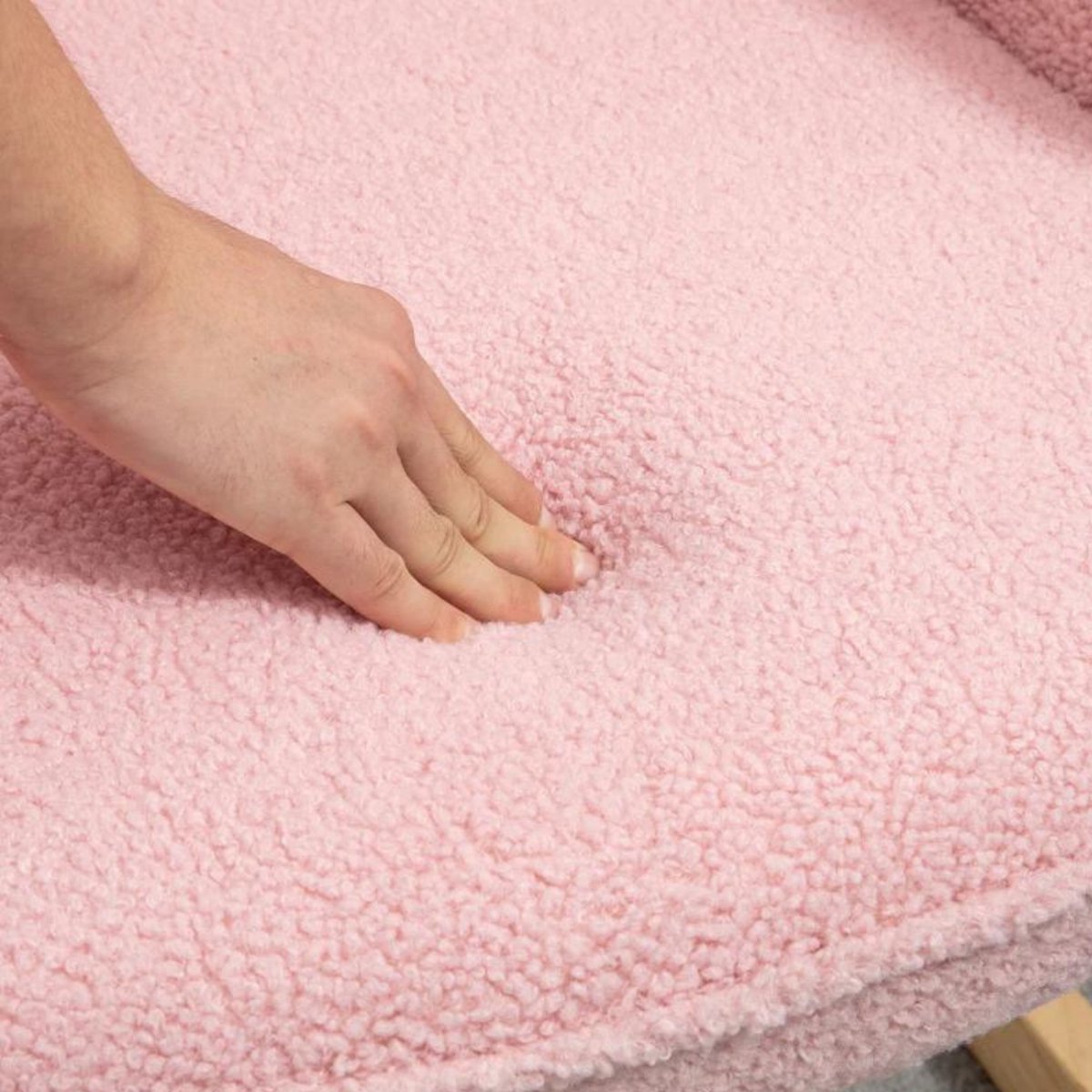 Zenzee Schommelstoel - Schommelstoelen babykamer - Relaxstoel - Fauteuil - Voedingsstoel - Roze — afbeelding 2