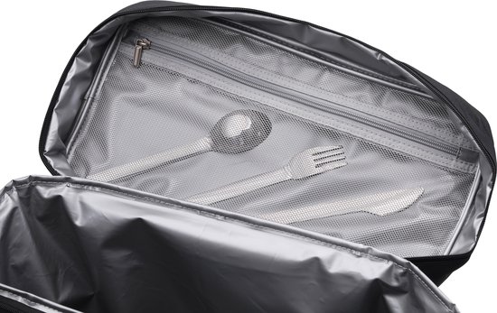 Brisby Sac isotherme 4 couches – Sac à déjeuner 40 litres – Zwart