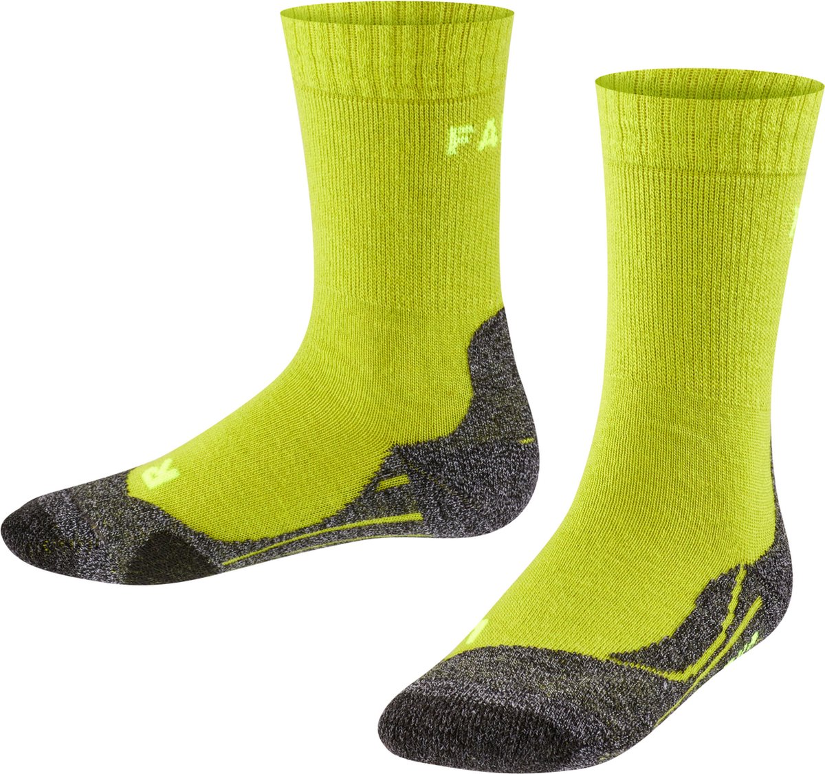FALKE TK2 Wandelsokken anti blaren medium padding merinowol sportsokken kinderen Geel