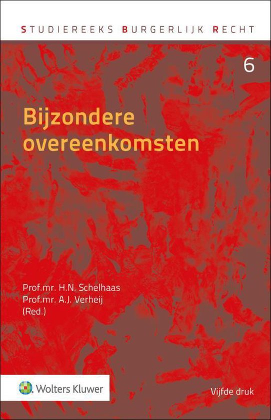 Boek cover Studiereeks burgerlijk recht 6 -   Bijzondere overeenkomsten van M.M.R. van Ardenne-Dick (Hardcover)