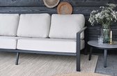 4-delige stoel-bank loungeset Nosso | Aluminium & Textileen